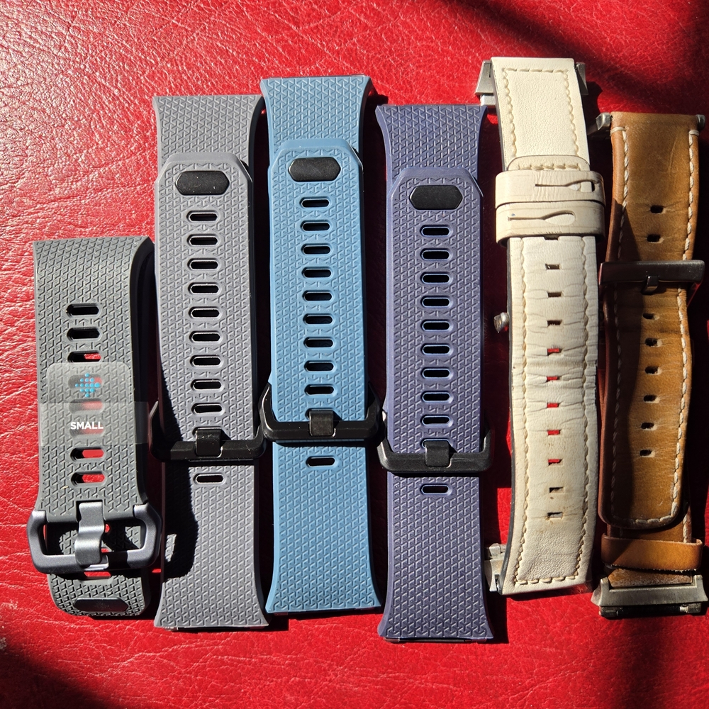 Set of Six Fitbit Ionoic Watch Bands in Various Colors